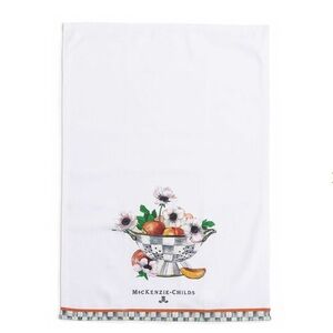 Mackenzie Childs Peaches & Anemones in Colander Dish Towel